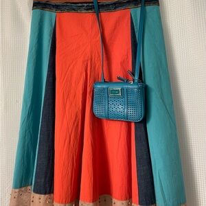 Skirt and bag that I realized, matched